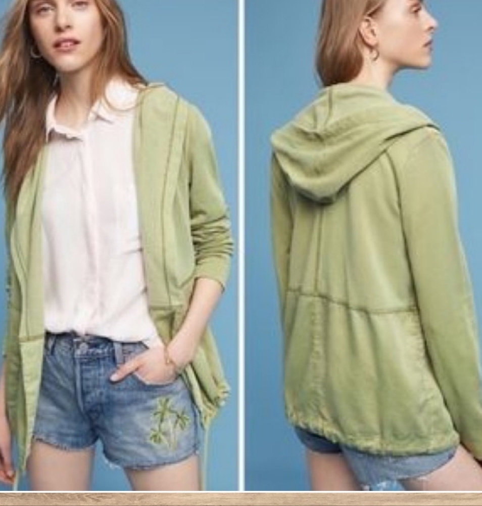 Postmark Anthropologie Anorak Open Hoodie Jacket